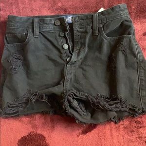Black hollister shorts